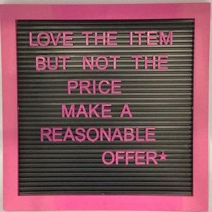 Love The Item But Not The Price Make A Reasonable Offer